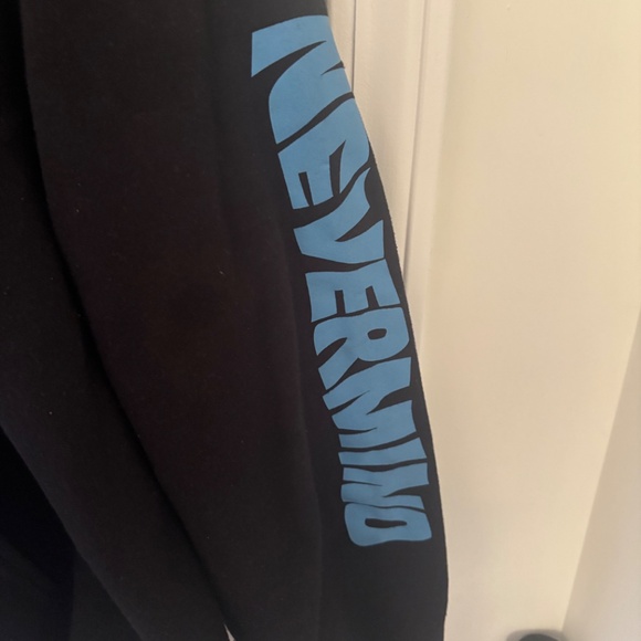 Nirvana Gildan CL Nevermibd Hoodie Blue - Picture 3 of 5